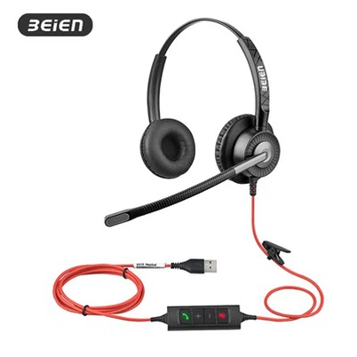 Kõnekeskuse juhtmega USB-peakomplekt arvutile