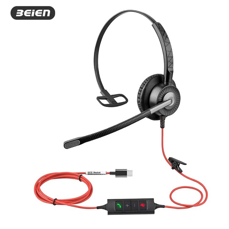 USB C-peakomplekt mürasummutava mikrofoniga